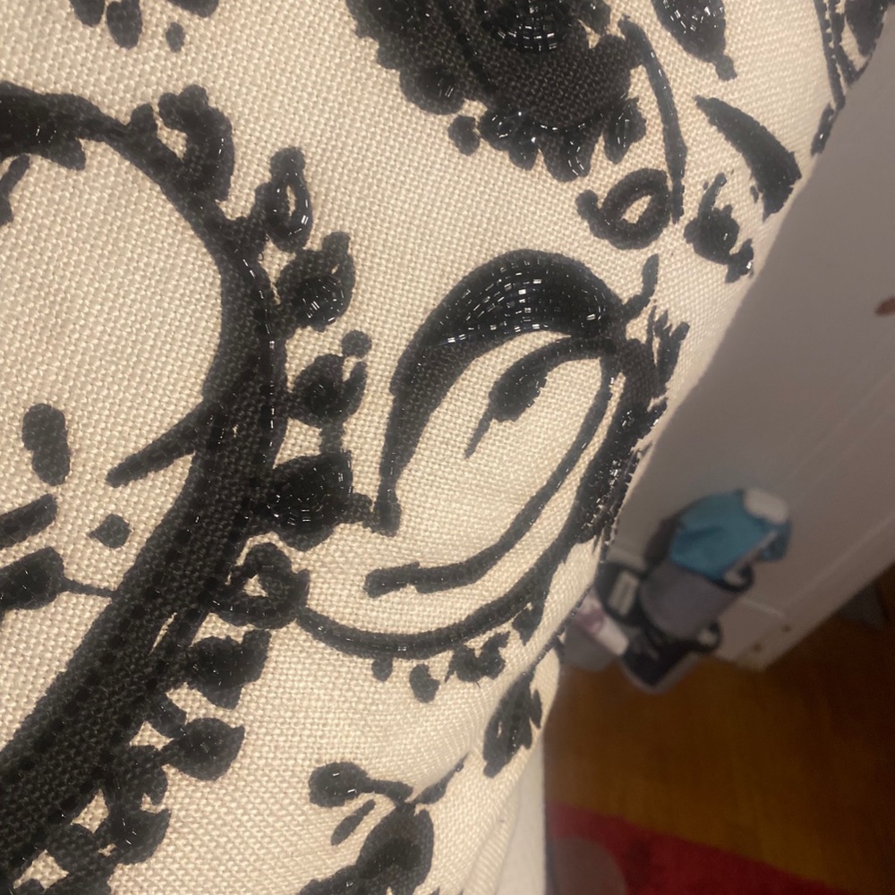 NWT Ralph Lauren - Annalise Paisley Beaded Whipstitch Border Euro One Sham $695